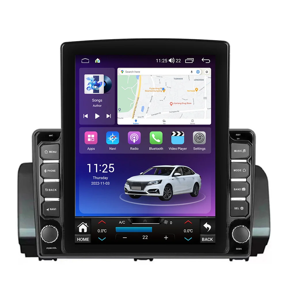 Navigatie dedicata cu Android Dacia Sandero III dupa 2021, 8GB RAM, Radio GPS Dual Zone, Touchscreen IPS 9.7" HD tip Tesla, Internet Wi-Fi si slot SIM 4G, Bluetooth, MirrorLink, USB