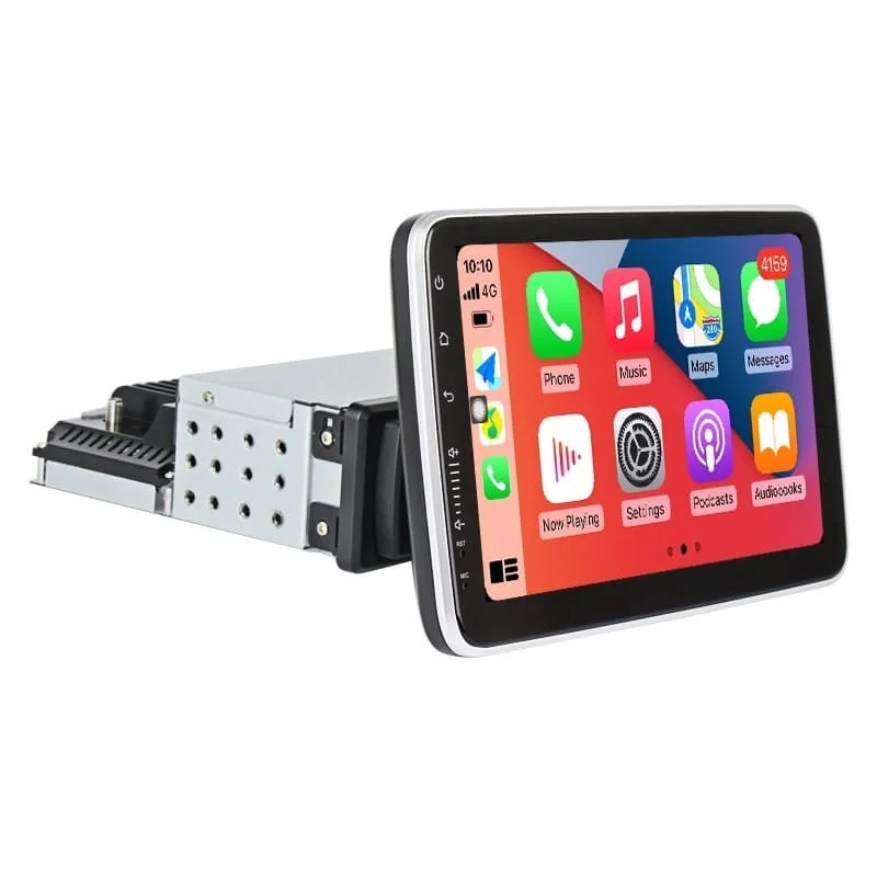Navigatie 1DIN cu Android Fiat Albea 1996 - 2009, 4GB RAM, Radio GPS Dual Zone, Display HD IPS 10" reglabil 360 grade, Internet Wi-Fi si slot SIM 4G, Bluetooth, MirrorLink, USB