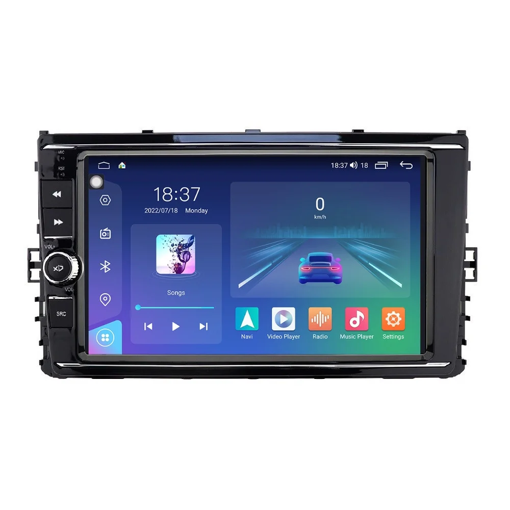 Navigatie dedicata cu Android VW Transporter / Caravelle dupa 2020, 8GB RAM, Radio GPS Dual Zone, Display 2K QLED 9.5'' Touchscreen, Internet Wi-Fi si slot SIM 4G, Bluetooth, MirrorLink, USB