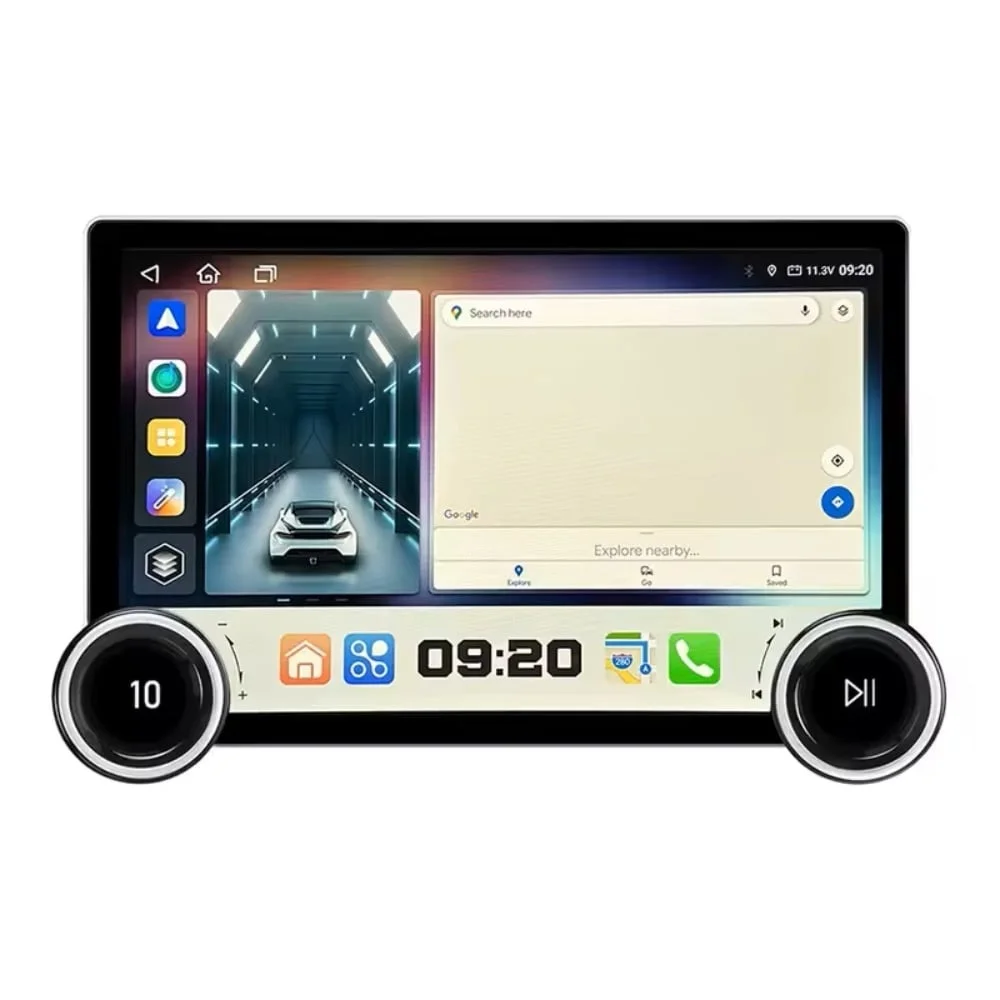 Navigatie dedicata cu Android Opel Karl 2015 - 2019, 4GB RAM, Radio GPS Dual Zone, Display 2K QLED 11.8" Touchscreen, Internet Wi-Fi si slot SIM 4G, Bluetooth, MirrorLink, USB