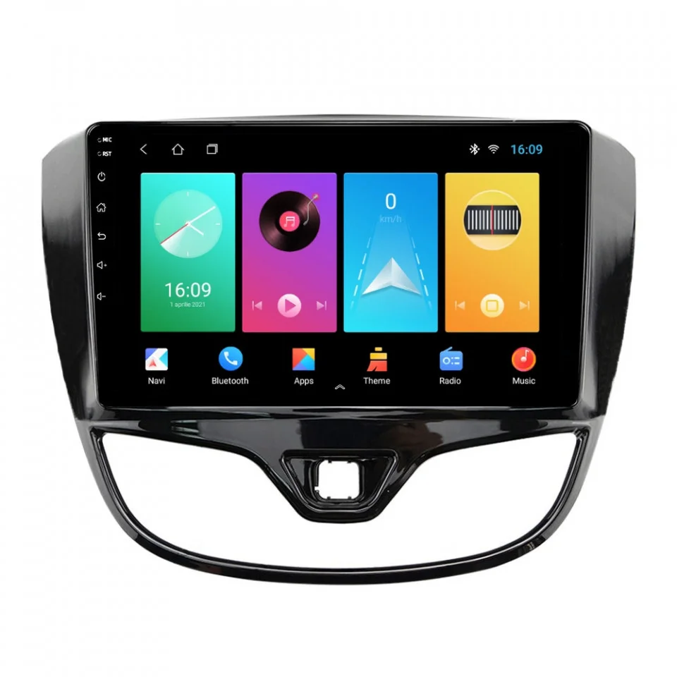 Navigatie dedicata cu Android Opel Karl 2015 - 2019, 2GB RAM, Radio GPS Dual Zone, Display HD IPS 9" Touchscreen, Internet Wi-Fi, Bluetooth, MirrorLink, USB