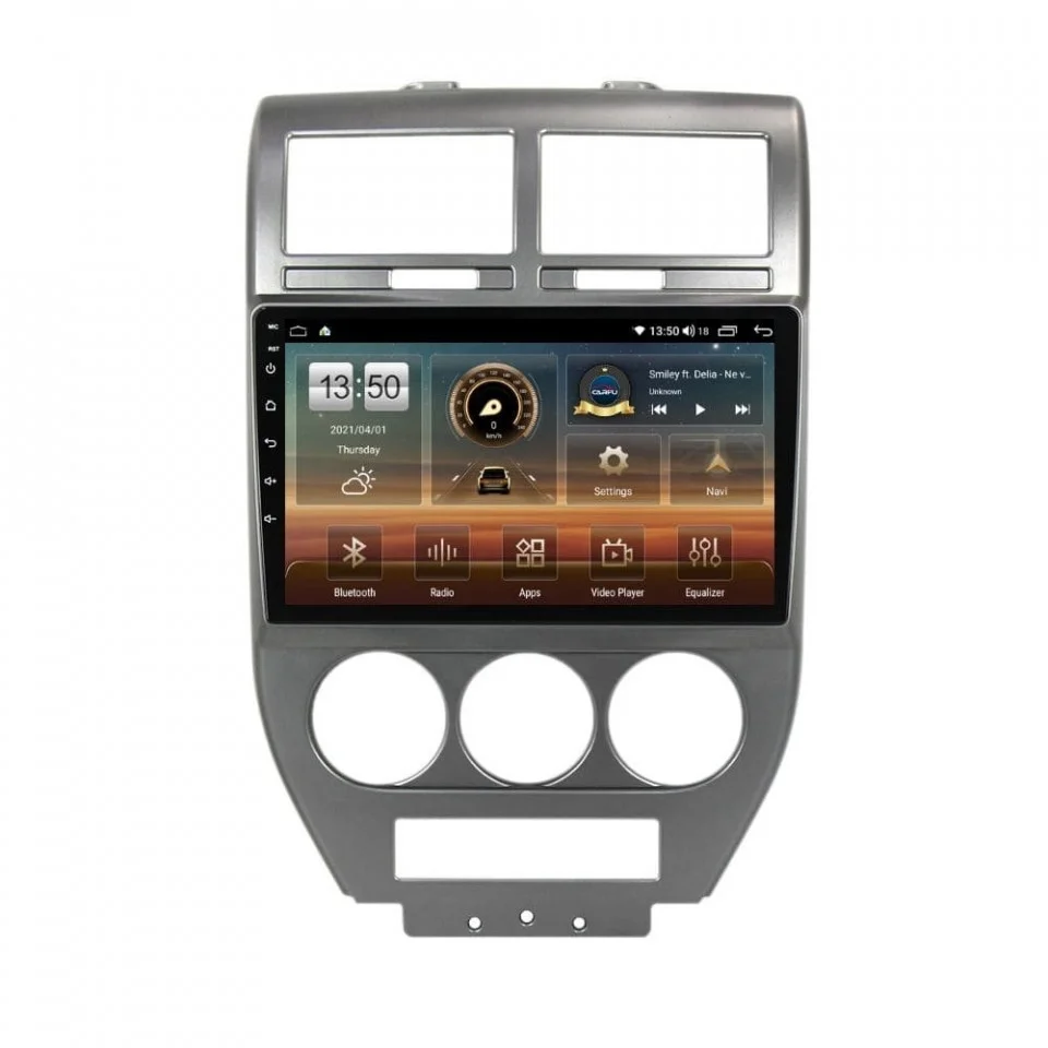 Navigatie dedicata cu Android Jeep Patriot I 2006 - 2010, 4GB RAM, Radio GPS Dual Zone, Display HD QLED 10" Touchscreen, Internet Wi-Fi si slot SIM 4G, Bluetooth, MirrorLink, USB