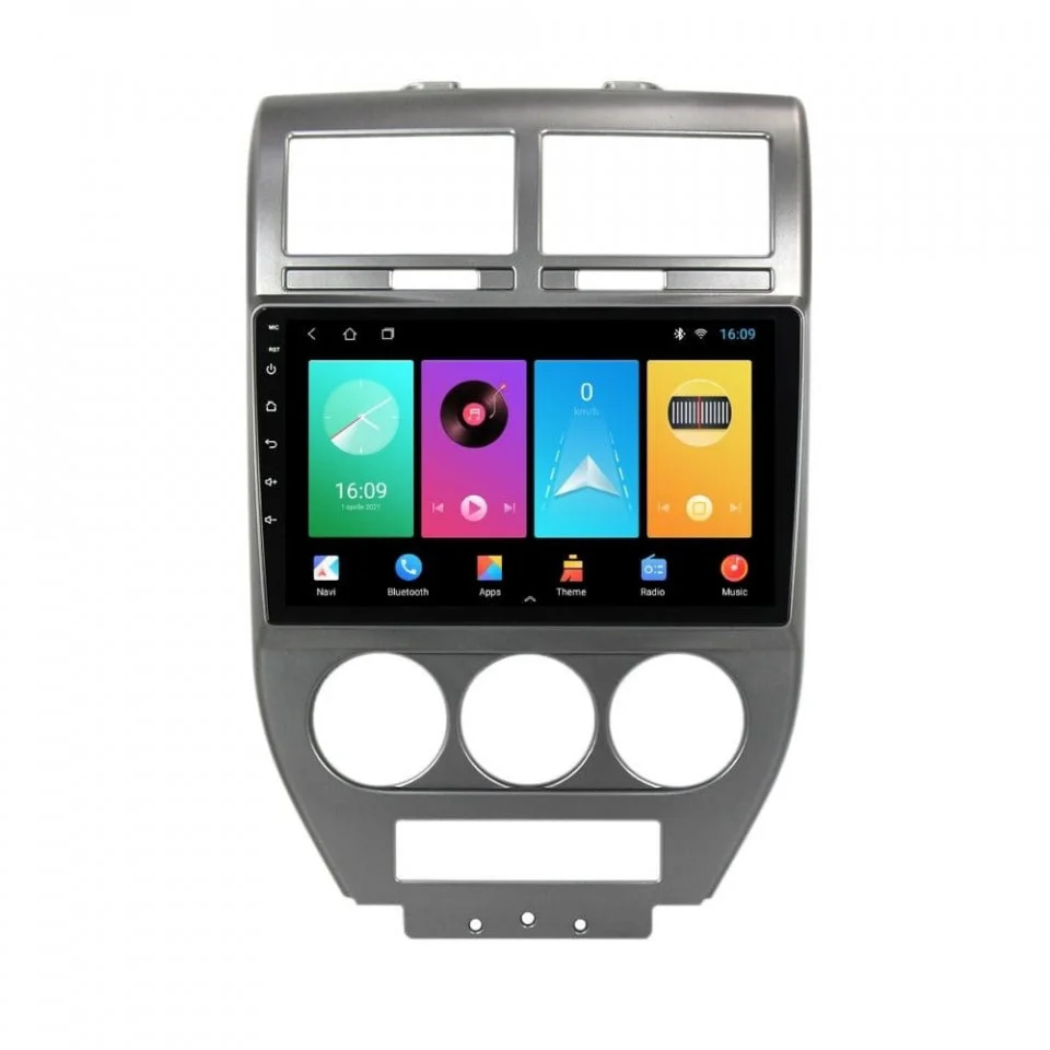 Navigatie dedicata cu Android Jeep Patriot I 2006 - 2010, 1GB RAM, Radio GPS Dual Zone, Display HD IPS 10" Touchscreen, Internet Wi-Fi, Bluetooth, MirrorLink, USB