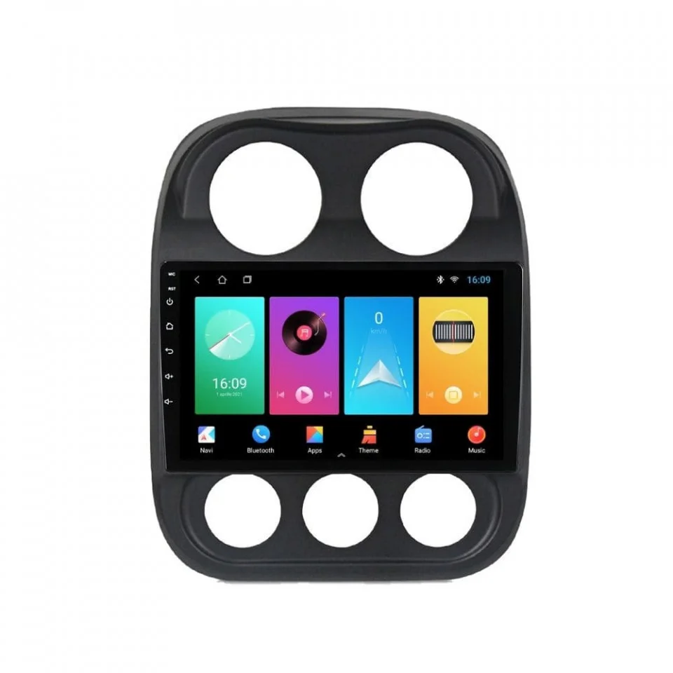 Navigatie dedicata cu Android Jeep Patriot I 2011 - 2017, 1GB RAM, Radio GPS Dual Zone, Display HD IPS 10" Touchscreen, Internet Wi-Fi, Bluetooth, MirrorLink, USB