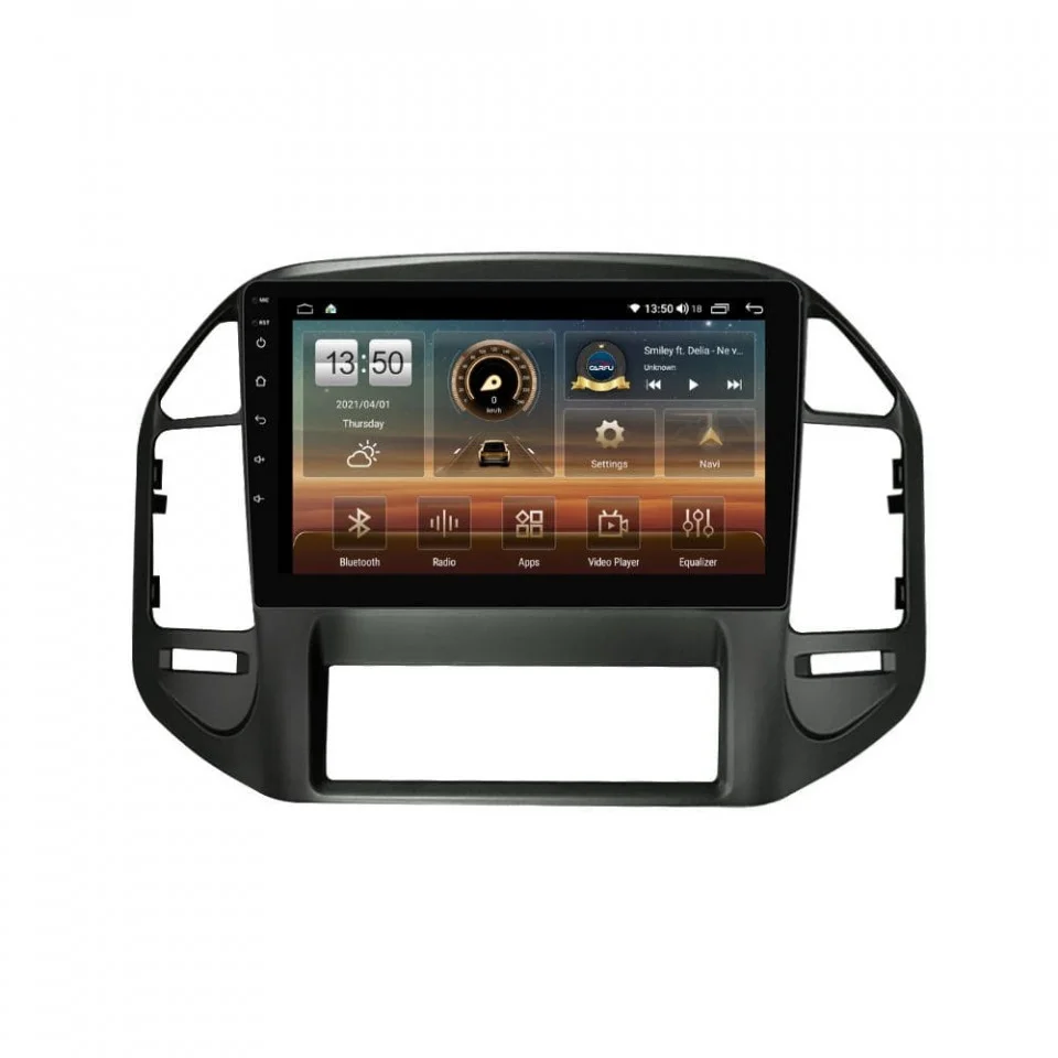 Navigatie dedicata cu Android Mitsubishi Pajero III 2001 - 2006, 4GB RAM, Radio GPS Dual Zone, Display HD QLED 10" Touchscreen, Internet Wi-Fi si slot SIM 4G, Bluetooth, MirrorLink, USB