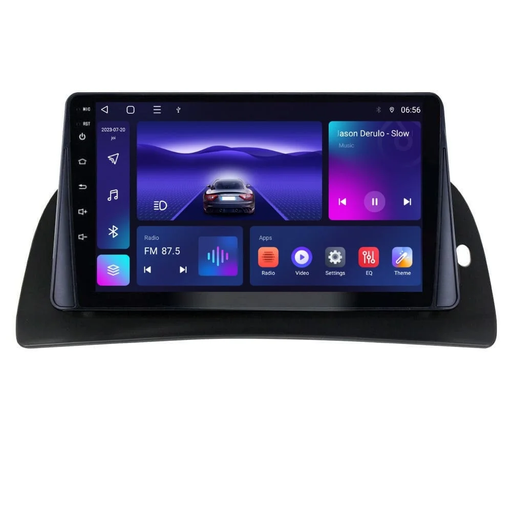 Navigatie dedicata cu Android Renault Kangoo II 2008 - 2021, 3GB RAM, Radio GPS Dual Zone, Display HD QLED 9" Touchscreen, Internet Wi-Fi si slot SIM 4G, Bluetooth, MirrorLink, USB