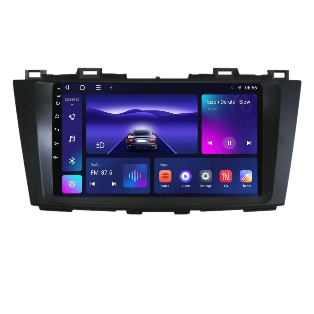 Navigatie dedicata cu Android Mazda 5 2010 - 2017, 3GB RAM, Radio GPS Dual Zone, Display HD QLED 9" Touchscreen, Internet Wi-Fi si slot SIM 4G, Bluetooth, MirrorLink, USB