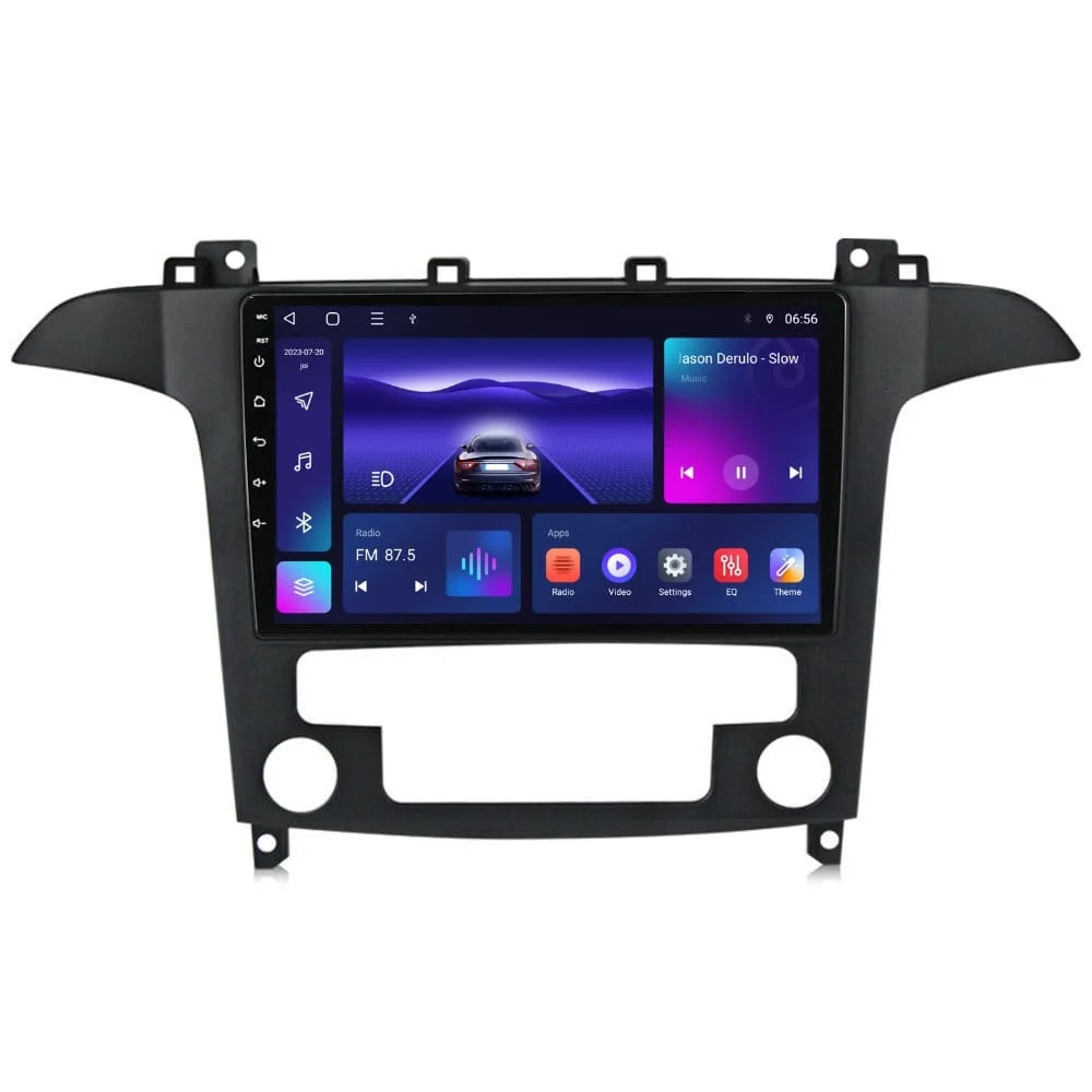 Navigatie dedicata cu Android Ford S-Max I / Galaxy II 2006 - 2015, clima automata, 3GB RAM, Radio GPS Dual Zone, Display HD QLED 9" Touchscreen, Internet Wi-Fi si slot SIM 4G, Bluetooth, MirrorLink, USB
