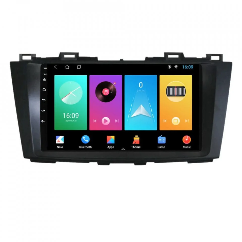 Navigatie dedicata cu Android Mazda 5 2010 - 2017, 2GB RAM, Radio GPS Dual Zone, Display HD IPS 9" Touchscreen, Internet Wi-Fi, Bluetooth, MirrorLink, USB