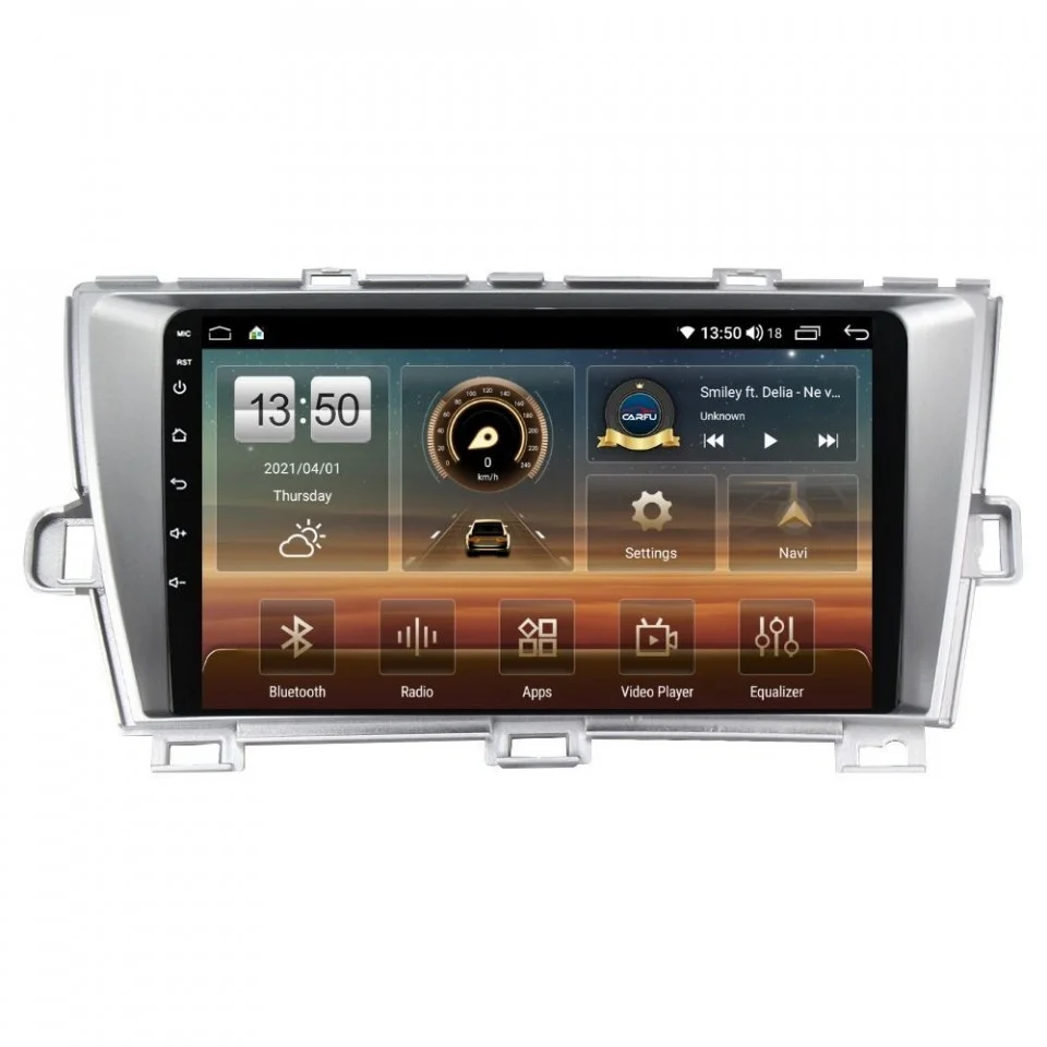 Navigatie dedicata cu Android Toyota Prius 2009 - 2015, 8GB RAM, Radio GPS Dual Zone, Display HD QLED 9" Touchscreen, Internet Wi-Fi si slot SIM 4G, Bluetooth, MirrorLink, USB