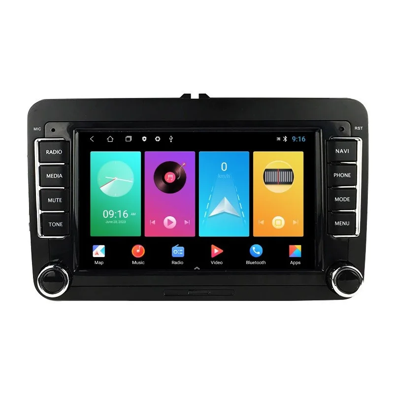 Navigatie dedicata cu Android VW Polo 6R 2009 - 2014, 1GB RAM, Radio GPS Dual Zone, Display HD IPS 7" Touchscreen, Internet Wi-Fi, Bluetooth, MirrorLink, USB