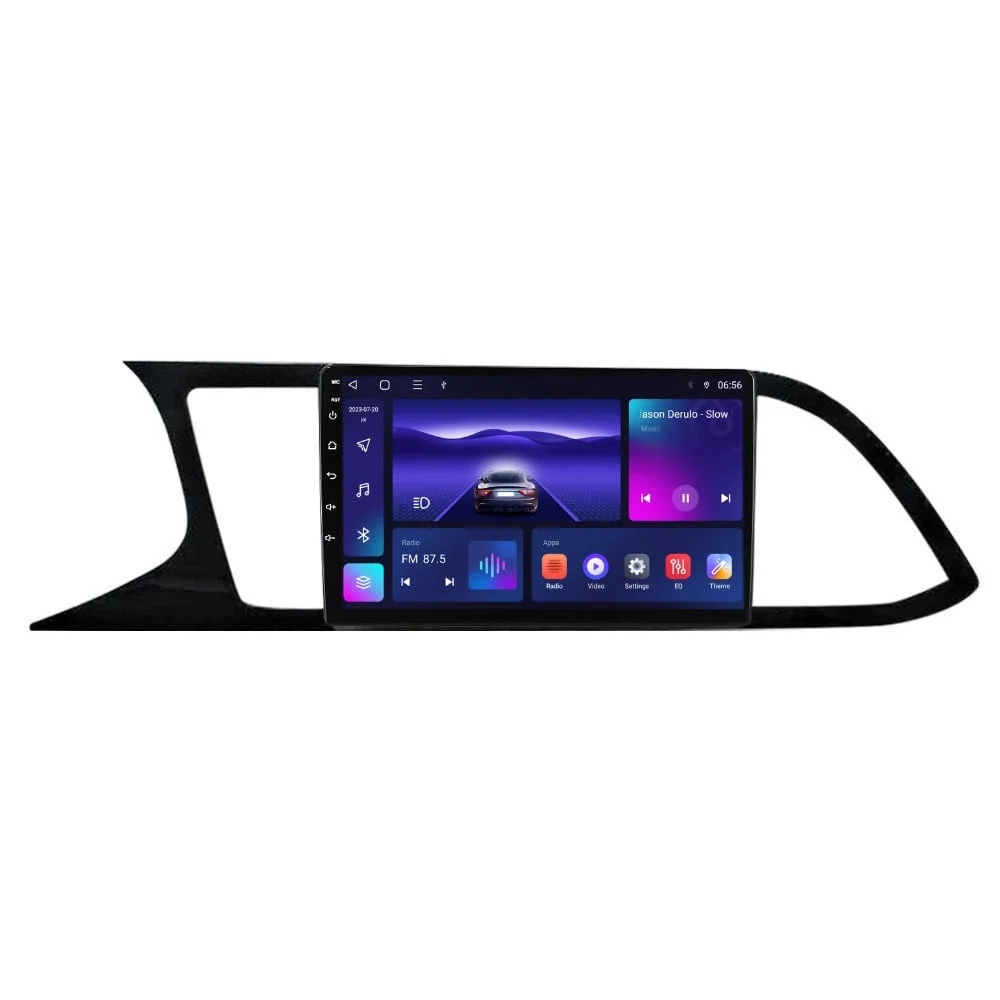 Navigatie dedicata cu Android Seat Leon 5F 2013 - 2020, 3GB RAM, Radio GPS Dual Zone, Display HD QLED 9" Touchscreen, Internet Wi-Fi si slot SIM 4G, Bluetooth, MirrorLink, USB